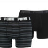 Boxerky Puma HERITAGE STRIPE BOXER 2P - 907838-05