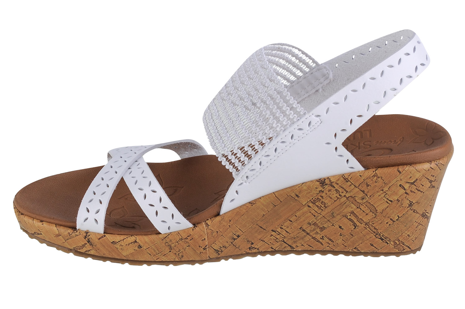 Sandále Skechers Beverlee - Boho Glow 119330-WHT – Obrázok 2