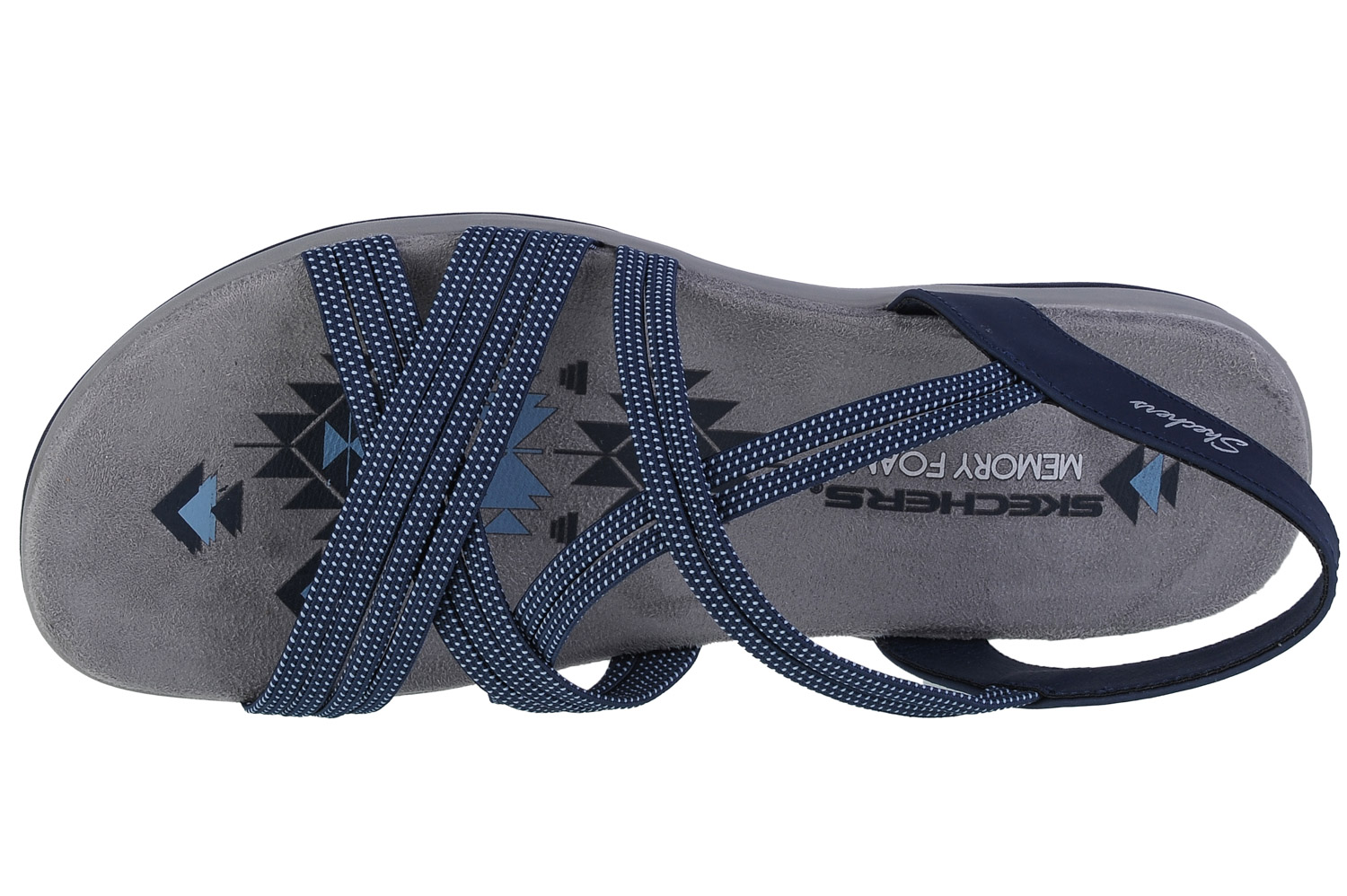 Sandále Skechers Reggae Slim - Turn It Up 163117-NVY – Obrázok 3